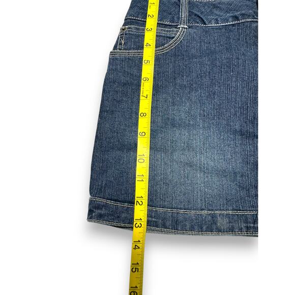 Y2K SO Wear It Declare It Denim Mini Skirt Size 5 - Picture 8 of 8